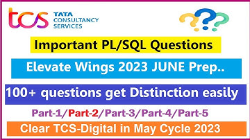 plSQL Tcs exam elevated wings 2023 June 27 exam questions| DCA exam |May cycle