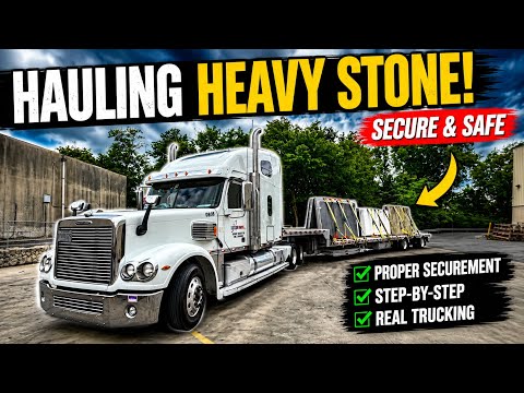 How To Secure Granite Slabs SAFELY On A Flatbed | Stepdeck Trucking