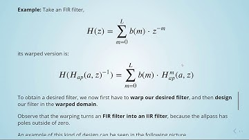 ADSP - 09 Allpass Filters - 12 Frequency Warping and Bark Scale Application