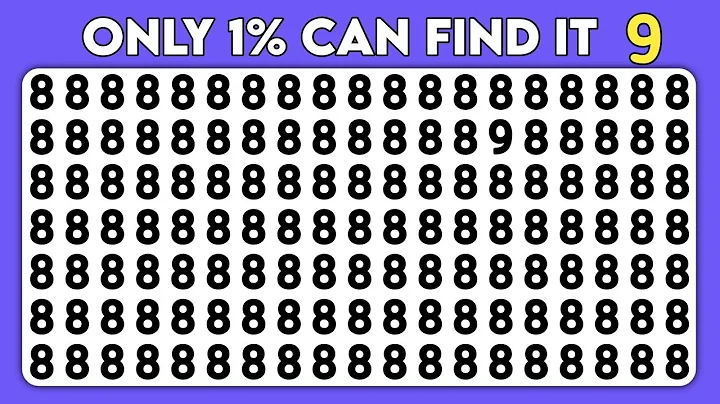 How Good Are Your Eyes 👀 | Find The ODD Number And Letter Edition | Emoji Quiz
