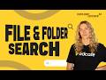 How to Search Files and Folders in EdCafe AI Library