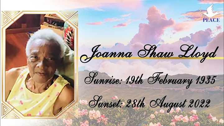 Funeral Tribute service of Joanna Shaw Lloyd
