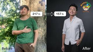 60lbs weight loss & congratulations Ko Ye Yint Wai Yan