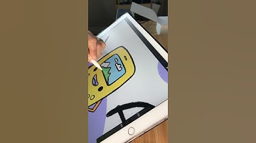 Short digital art video on Procreate #shorts