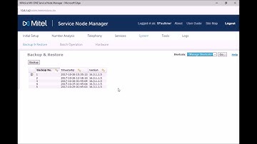 HOW2 Create a MiVoice MX ONE Manual Backup