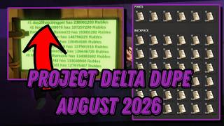 PROJECT DELTA *NEW* DUPE WIPE #roblox #robloxscript #2026