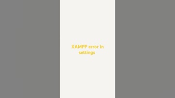 XAMPP problem fixed full video on YouTube channel