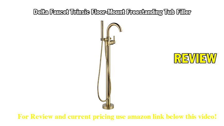 Delta trinsic floor mount freestanding tub filler trim t4759