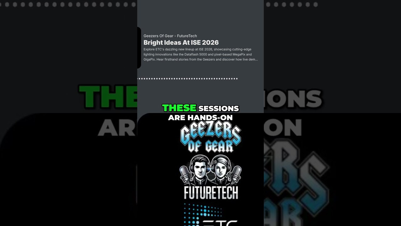 ISE 2024: Lighting, Networking & Stage Tech Secrets! #shorts