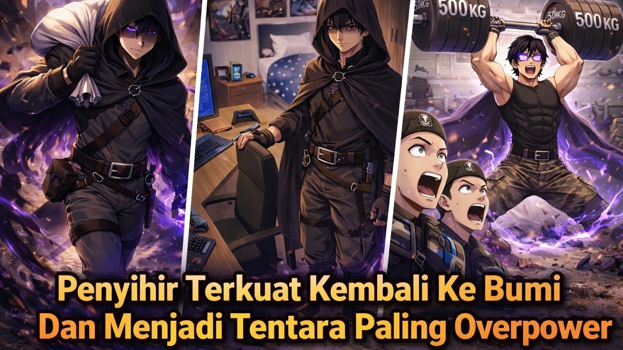 Penyihir Kegelapan yang Terjebak di Dunia Lain Kembali ke Bumi dan Menjadi Tentara Paling Overpower