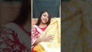 Designer Net Saree With Full Chikonkari Work With Blouse Pis. Booking - 9474795444