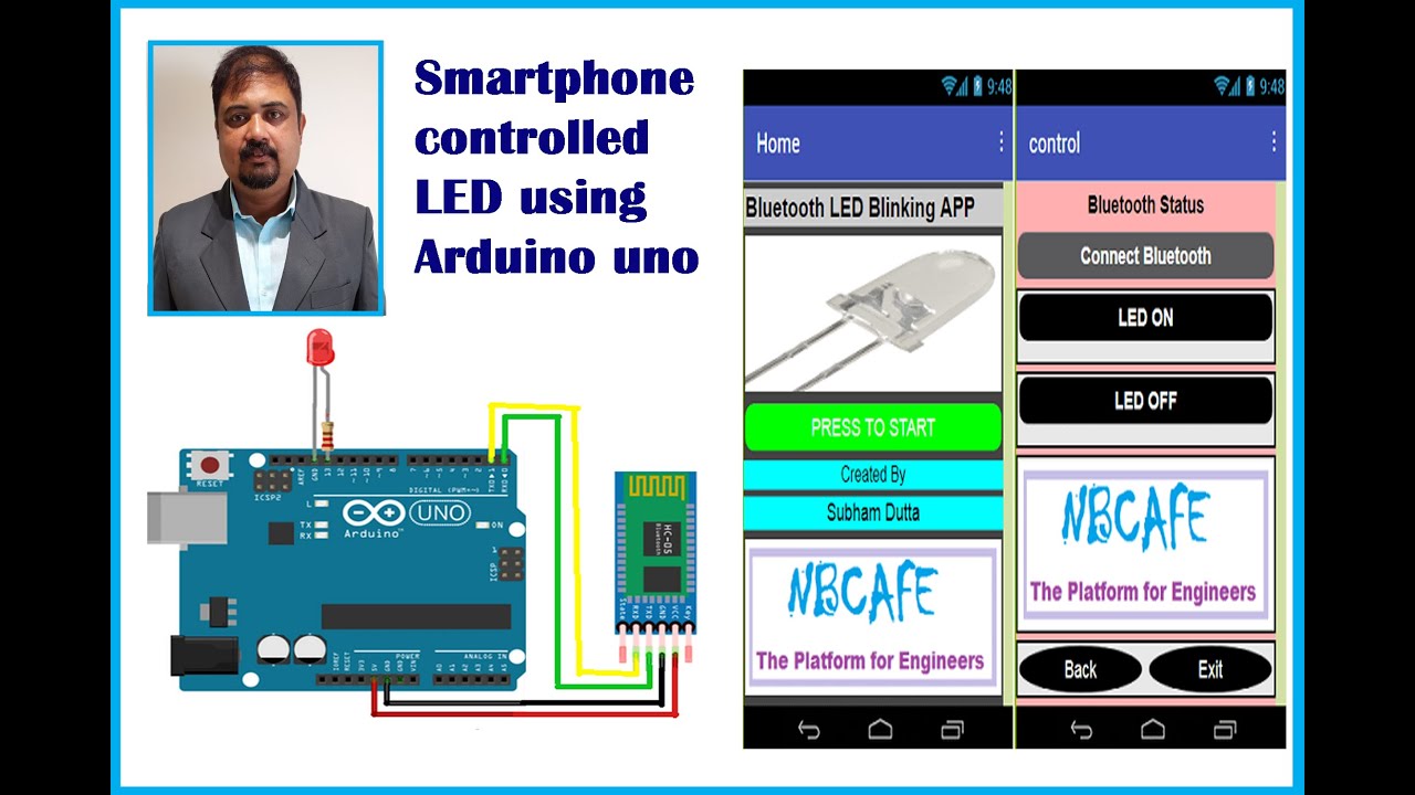Smartphone controlled LED using arduino uno | Control Your Room Lights ...