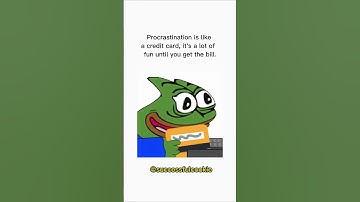 PROCRASTINATION is like...  motivational MEMES #motivation #shorts #memes