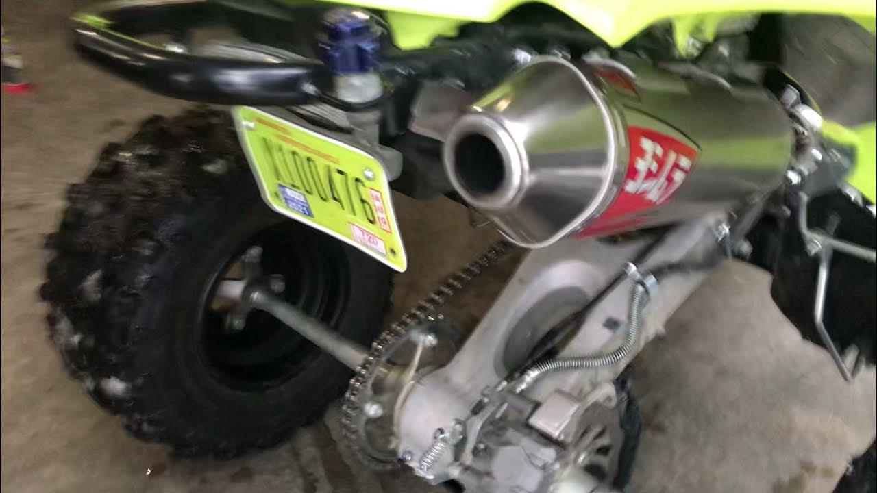 Yoshimura exhaust slip on for the 2020 YFZ450r YouTube