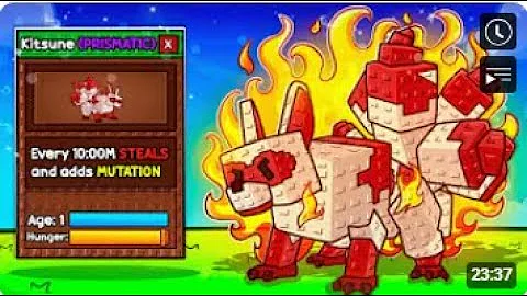 The KITSUNE is the FIRST Prismatic Pet on Grow a Garden (THIS IS OP!)