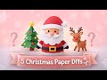 “🎄Easy Christmas DIY Crafts with Paper | Santa, Tree, Reindeer &amp; Cute Holiday Decorations🌷🌱”