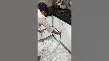 Hafele Blum Space Corner Synchromotion Drawer system Modular Kitchen Furniture Installation Ahmedaba