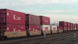 UP 4304 K-Line Stack Train
