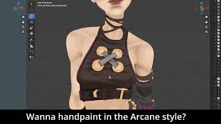 How to Paint in Arcane style all in Blender - [EASY] - Handpainting Mini Tutorial