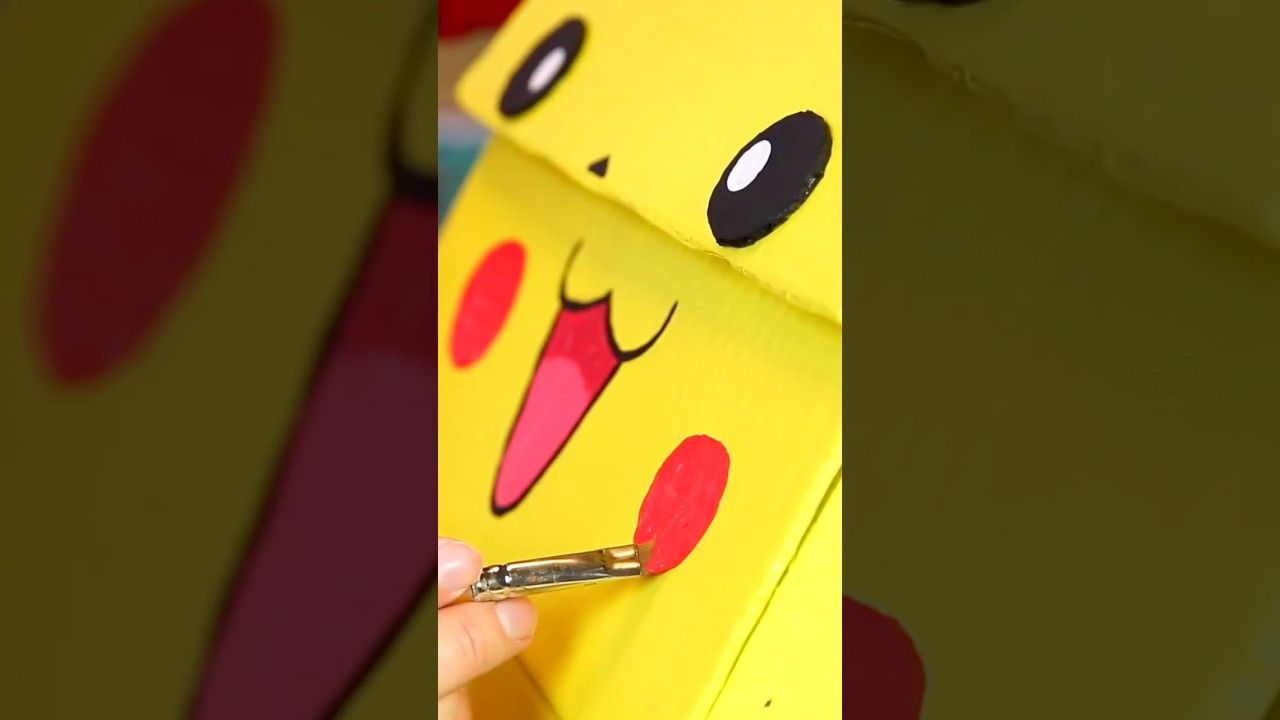 DIY Pokémon Backpack - Cardboard Pikachu!