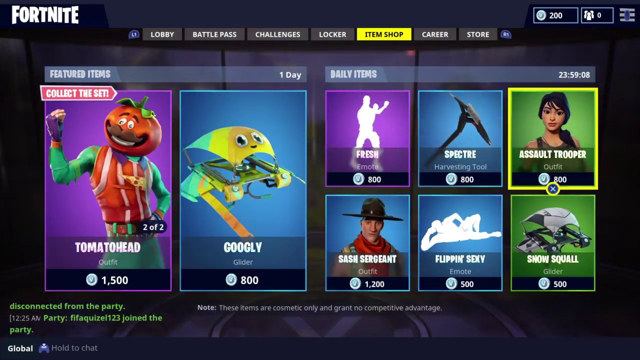 Fortnite Item Shop 22 April