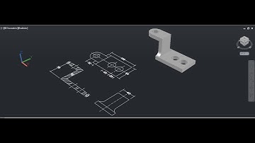 AutoCAD Tutorial Creating 2D & 3D Mechanical Part Drawing Step by Step