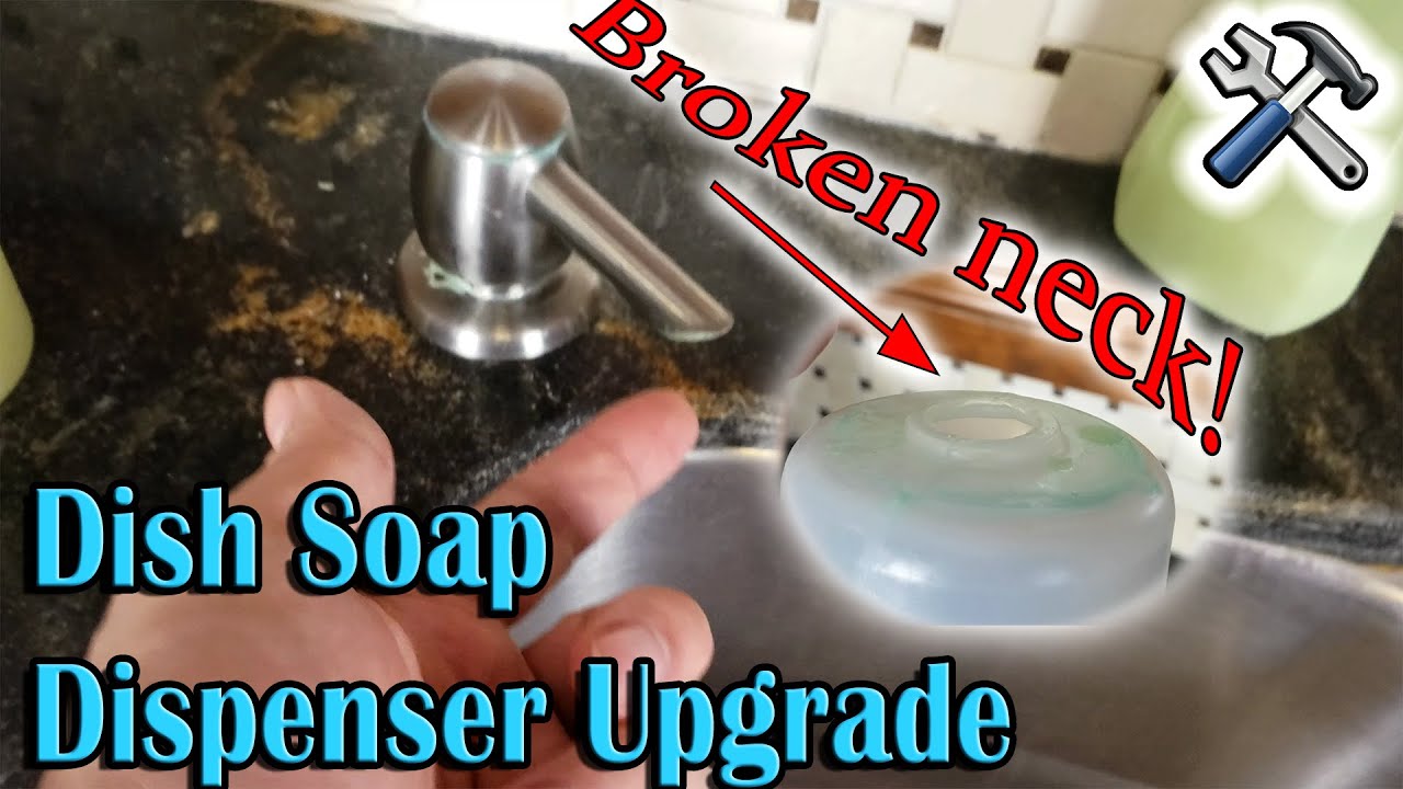 Upcycle an old bottle to make a dish soap dispenser. - The V Spot