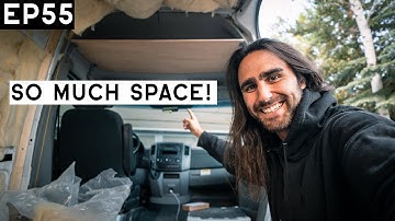DIY Headliner Shelf & MORE!! | Sprinter Van Conversion