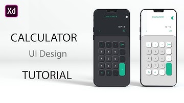 CALCULATOR design | UI Design | Adobe XD Tutorial