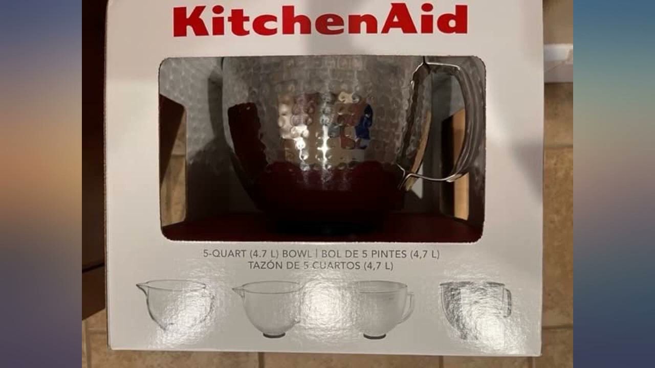KitchenAid KSM5SSBHM Hammered Stainless Steel Stand Mixer Bowl, 5 quart review