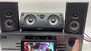 Polk Audio RM7 3 Pieces x2 Satellites and x1 Center - 8 Ohms 100 Watts - Test
