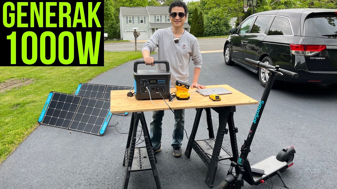 Original 1200w Solar Generator With 50w Solar Panel 3pics