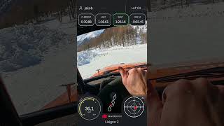 2nd fastest lap when ice driving in Livigno #rallycar #racing #rallye #racebox