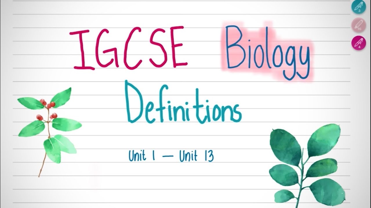 Top IGCSE Biology Definitions You Must Know (Chapters 1-13) | Exam Revision Guide 2025