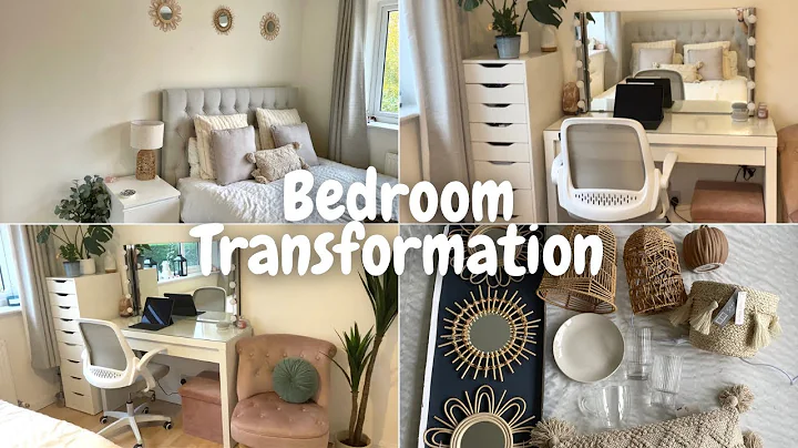 Neutral Bedroom Transformation | Work from home of...
