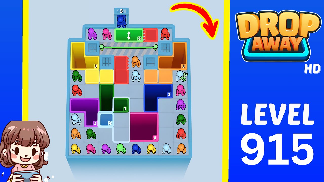 Drop Away Level 915 Solution Walkthrough - YouTube
