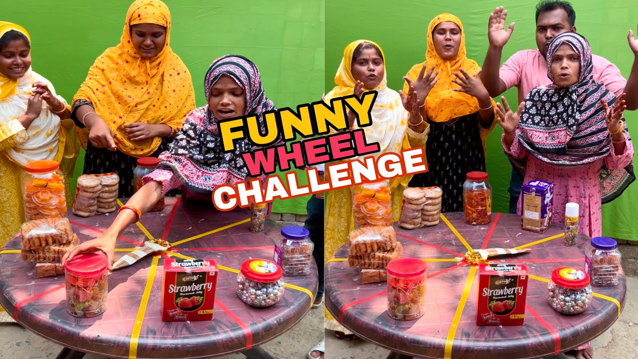 Funny Wheel New Challenge With My Family #challenge #viral #newgame