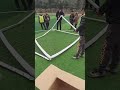 Eco walker inflatable goal in school