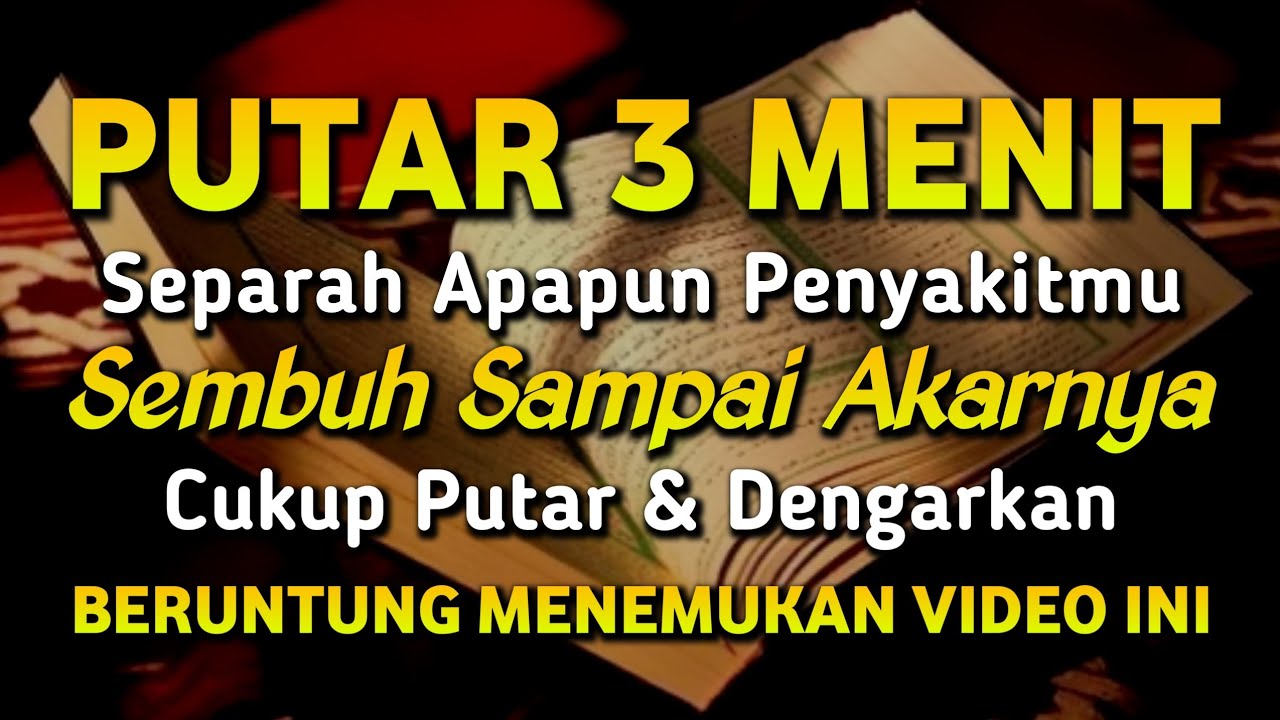 DOA PENYEMBUH SEGALA PENYAKIT, INSYAALLAH SAKIT DITUBUHMU SEMBUH | Sayyid Azim