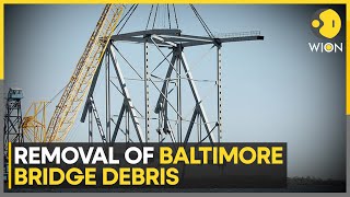 Floating crane removes largest piece of collapsed Baltimore bridge | Latest English News | WION