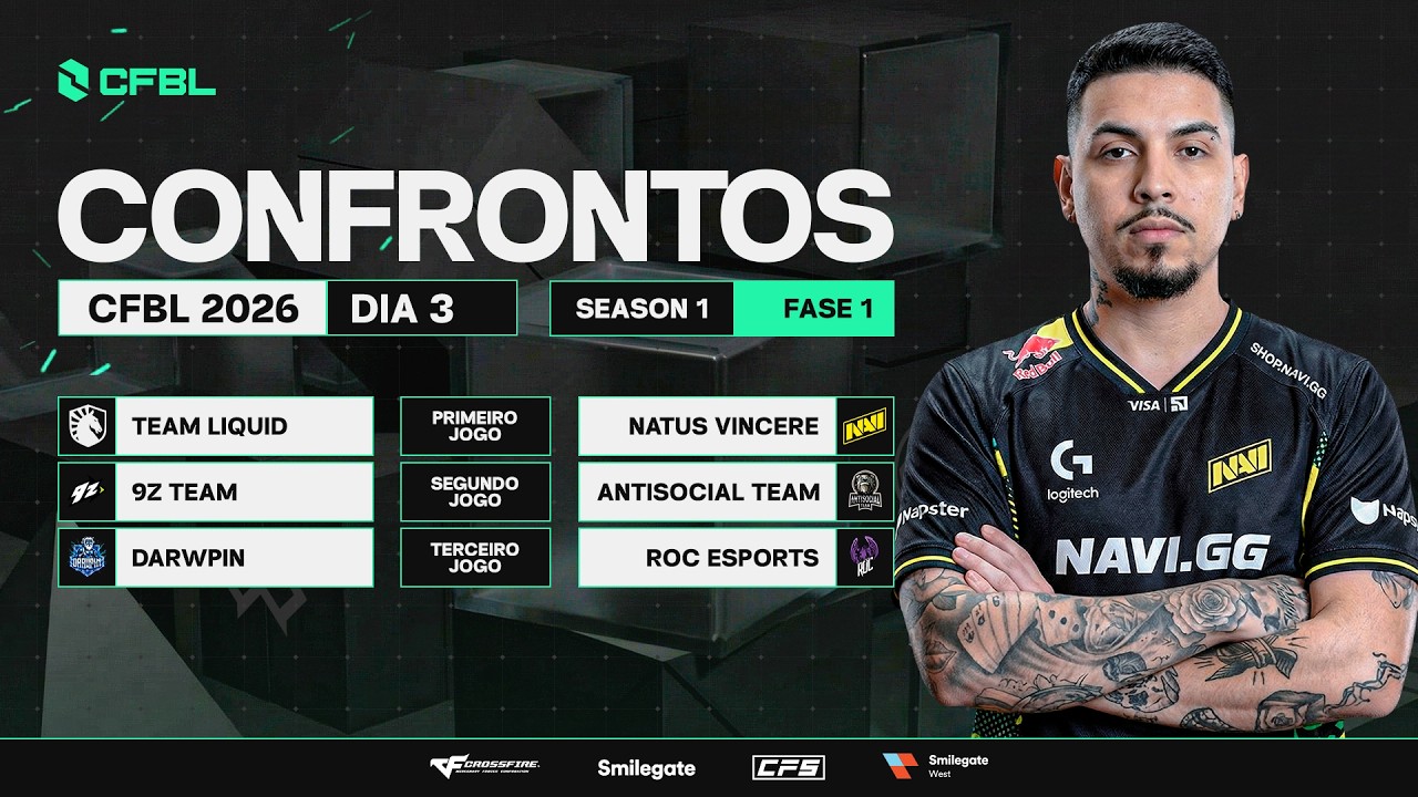 Sebeno CrossFire BR - CFBL 2026 Season 1 - Semana 1 - Dia 3 - YouTube