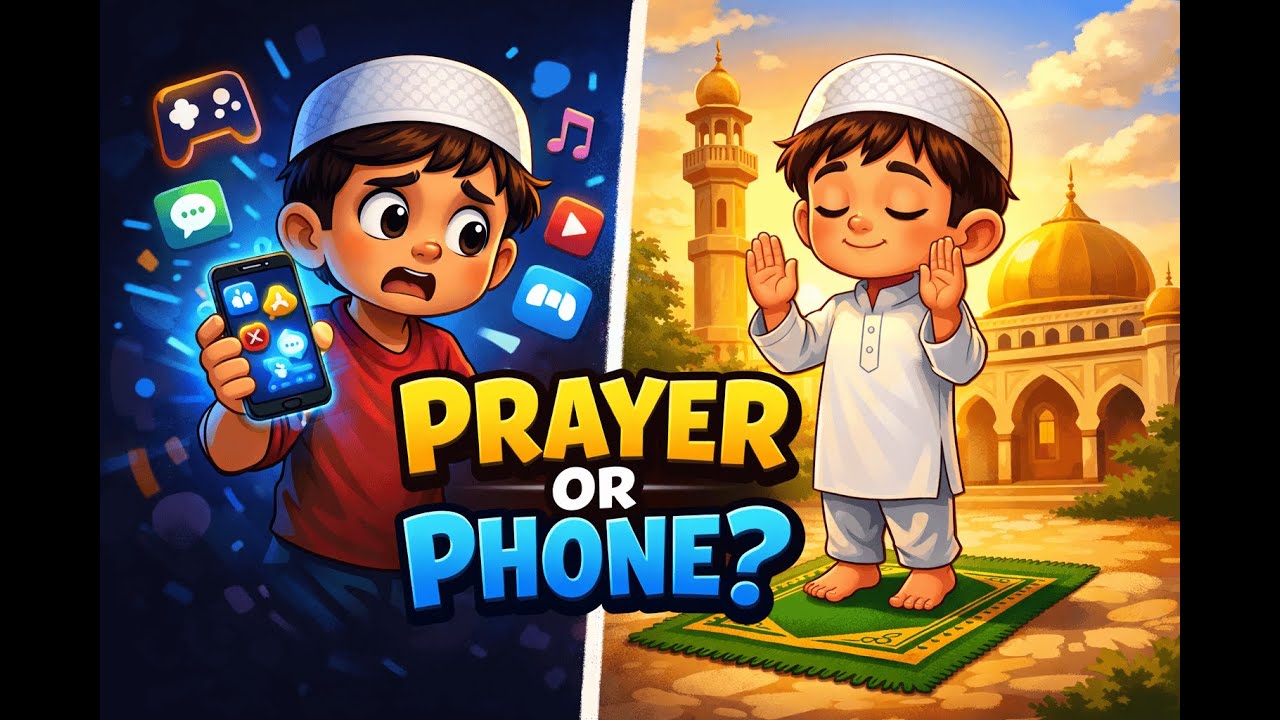 Prayer or Phone l Islamic English Cartoon