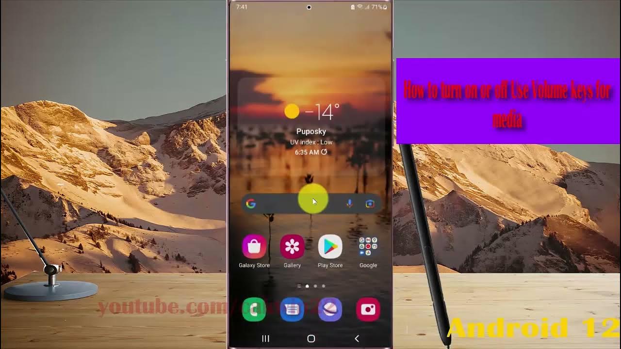Samsung galaxy s22 ultra how to turn on or off use volume keys for