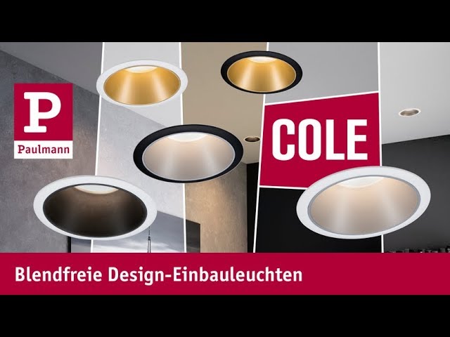 Blendfreie - YouTube Cole – Design-Einbauleuchten