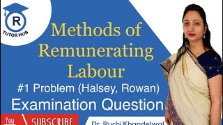#1 Halsey premium plan, Rowen plan | Labour costing | cost accounting | Dr. Ruchi Khandelwal