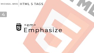 HTML Tags - Emphasize