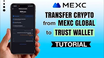 How to TRANSFER crypto from MEXC Global to TRUST Wallet | App Tutorial