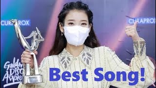 BEST SONG winners ranked by Digital Sales at the 35th Golden Disc Awards