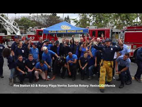 Go Team Venice!  Fire Station 63 and Playa Venice Sunrise Rotary