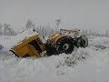 Дорожники в экстремальных условиях прокладывают зимники в Эвенкии